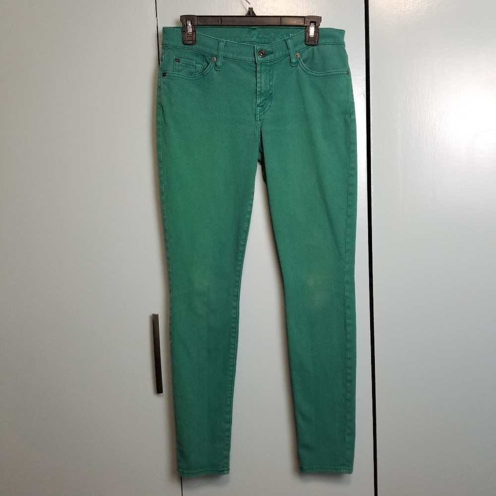 7FAM green skinny jeans size 28 -C7